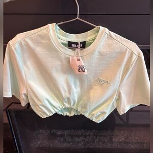 SER.O.YA Cazzie Top in Sea Foam NWT